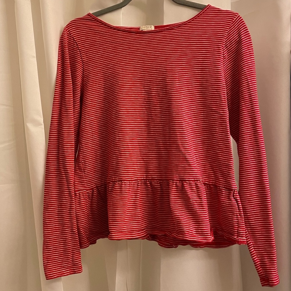J.Crew Crew Neck Long Sleeve Shirt